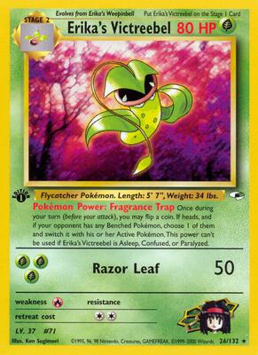 Erika's Victreebel card from Gym Heroes