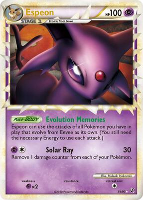 Espeon (Prime) card from Undaunted