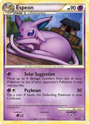 Espeon card from Call of Legends