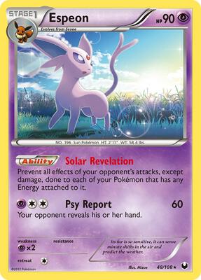 Espeon card from Dark Explorers