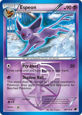 Espeon (Team Plasma) card from Plasma Freeze