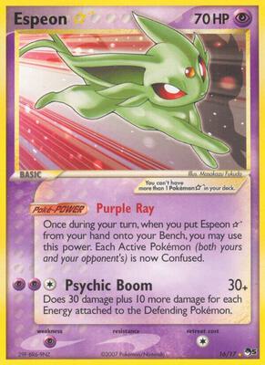 Espeon Star card from POP Series 5