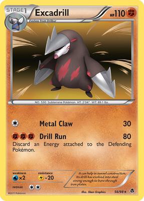 Excadrill (56) card from Emerging Powers