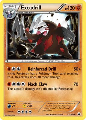 Excadrill (57) card from Dark Explorers