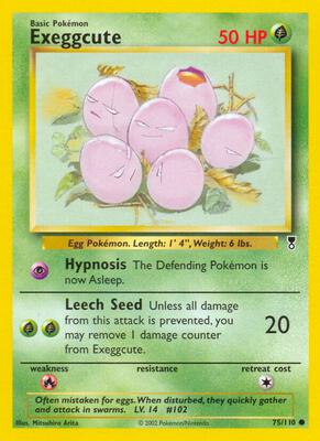 Exeggcute card from Legendary Collection