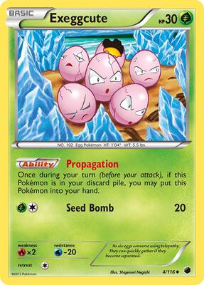 Exeggcute card from Plasma Freeze