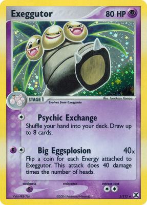Exeggutor card from EX FireRed & LeafGreen