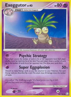 Exeggutor card from Legends Awakened