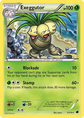 Exeggutor card from Plasma Freeze