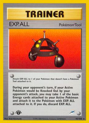 EXP.ALL card from Neo Destiny