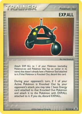 EXP.ALL card from EX FireRed & LeafGreen