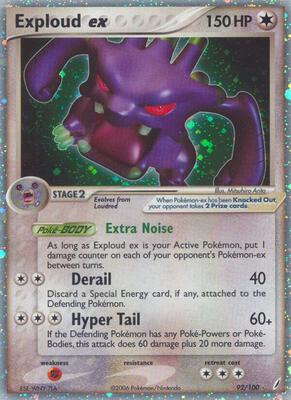 Exploud ex card from EX Crystal Guardians