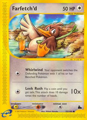Farfetch'd card from Skyridge