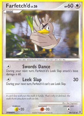 Farfetch'd card from Secret Wonders