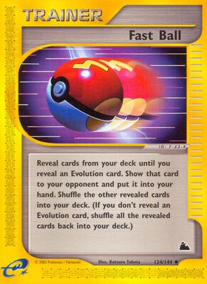 Fast Ball card from Skyridge