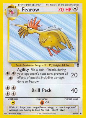 Fearow card from Legendary Collection