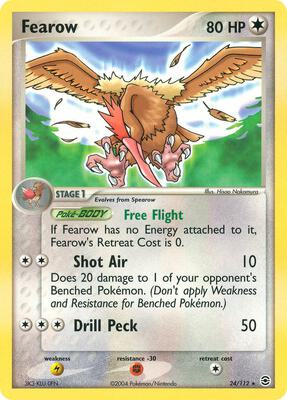 Fearow card from EX FireRed & LeafGreen