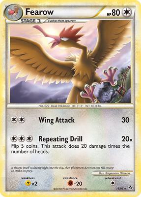 Fearow card from Unleashed