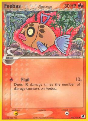 Feebas (Delta Species) card from EX Dragon Frontiers