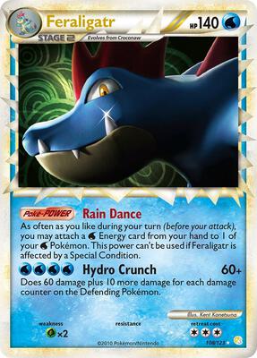Feraligatr (Prime) card from HeartGold SoulSilver