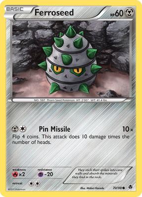 Ferroseed (70) card from Emerging Powers