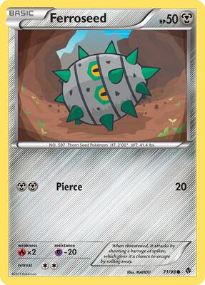 Ferroseed (71) card from Emerging Powers