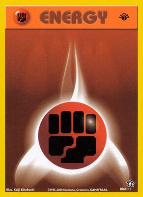 Fighting Energy card from Neo Genesis