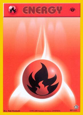 Fire Energy card from Neo Genesis