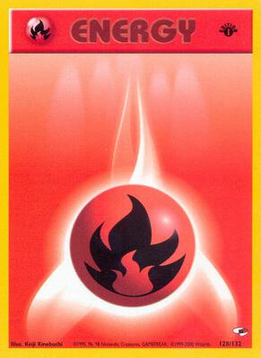 Fire Energy card from Gym Heroes