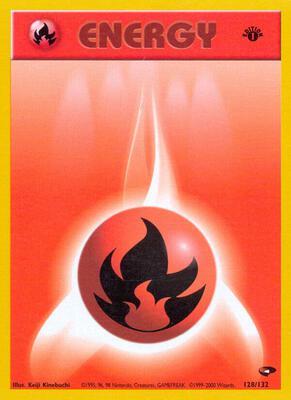 Fire Energy card from Gym Challenge
