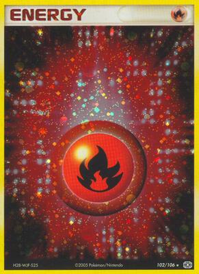 Fire Energy card from EX Emerald