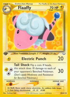 Flaaffy card from Neo Revelation