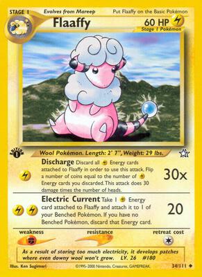 Flaaffy card from Neo Genesis