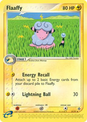Flaaffy card from EX Dragon