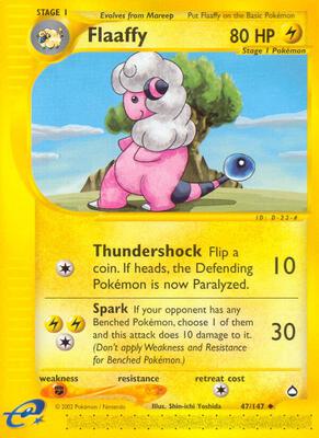 Flaaffy card from Aquapolis