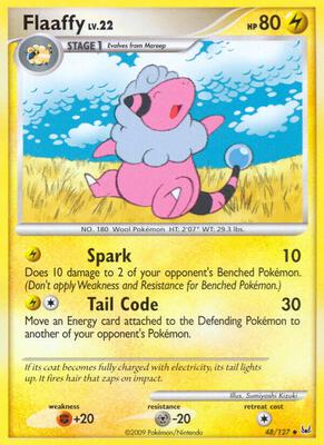Flaaffy card from Platinum