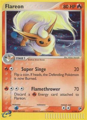 Flareon card from EX Sandstorm