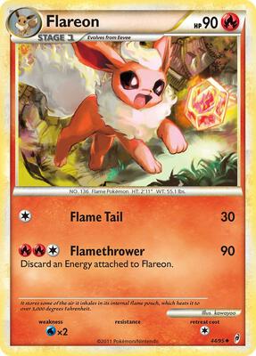 Flareon card from Call of Legends