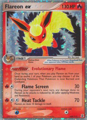 Flareon ex card from EX Delta Species