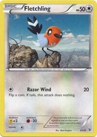 Fletchling card from Kalos Starter Set