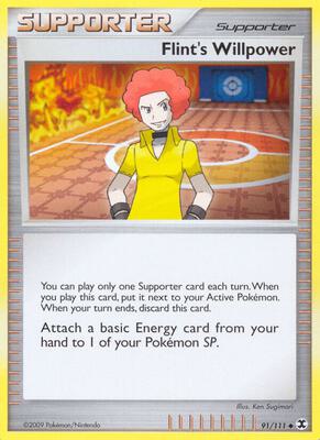 Flint's Willpower card from Rising Rivals