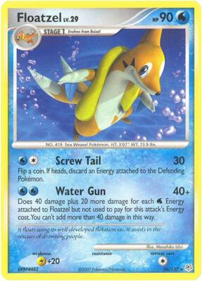 Floatzel card from Diamond and Pearl