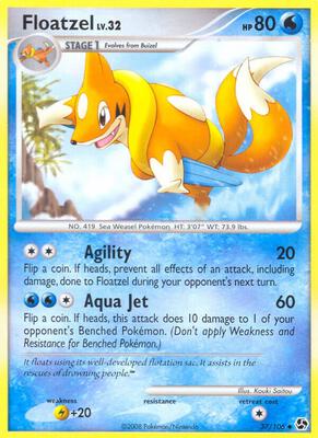 Floatzel card from Great Encounters