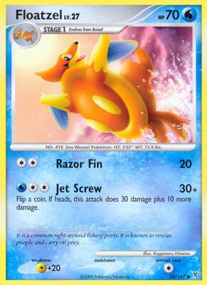 Floatzel card from Supreme Victors