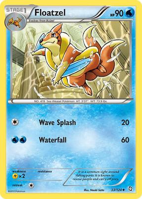 Floatzel card from Dragons Exalted