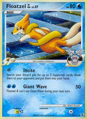 Floatzel GL card from Rising Rivals