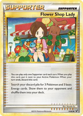 Flower Shop Lady card from Undaunted