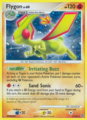 Flygon card from Secret Wonders