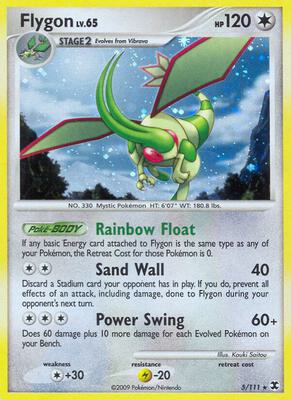 Flygon card from Rising Rivals