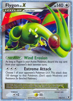 Flygon Lv.X card from Rising Rivals